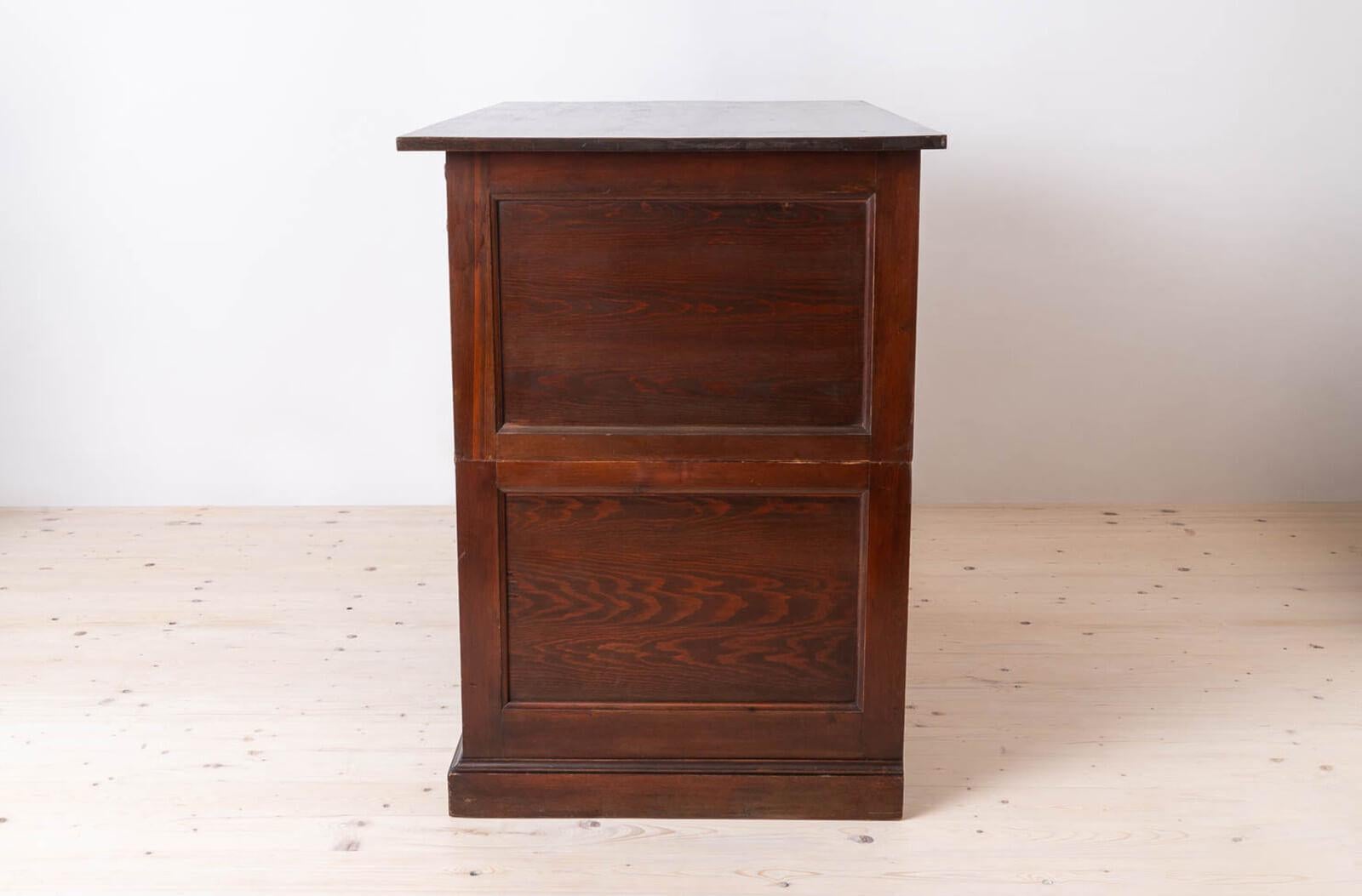 Large Filing or Drawing Cabinet, Early 20th Century, 10 Drawers In Good Condition For Sale In Wrocław, Poland