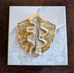 Large Fine 18k Diamond Pendant for Necklace Solid Yellow Gold Custom Made Art