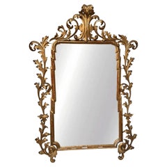Large, fine 18th C. Carved Gilt Italian Baroque Mirror