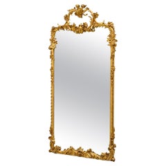 George Large, un raffinato specchio da molo in legno dorato riccamente intagliato di George III
