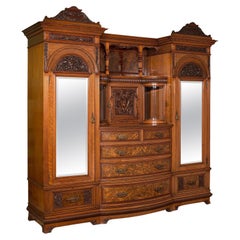 Large Fine Antique Wardrobe Compactum, English, Walnut, Gillow & Co, Victorian