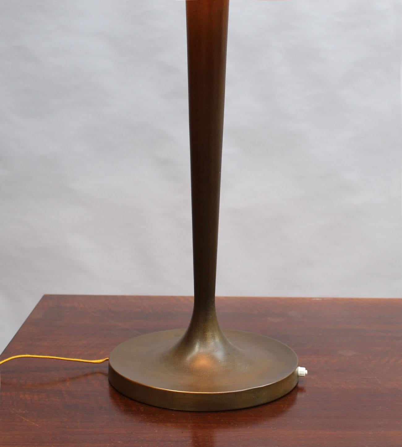 Large Fine French Art Deco Desk/Table Lamp by Perzel  For Sale 3