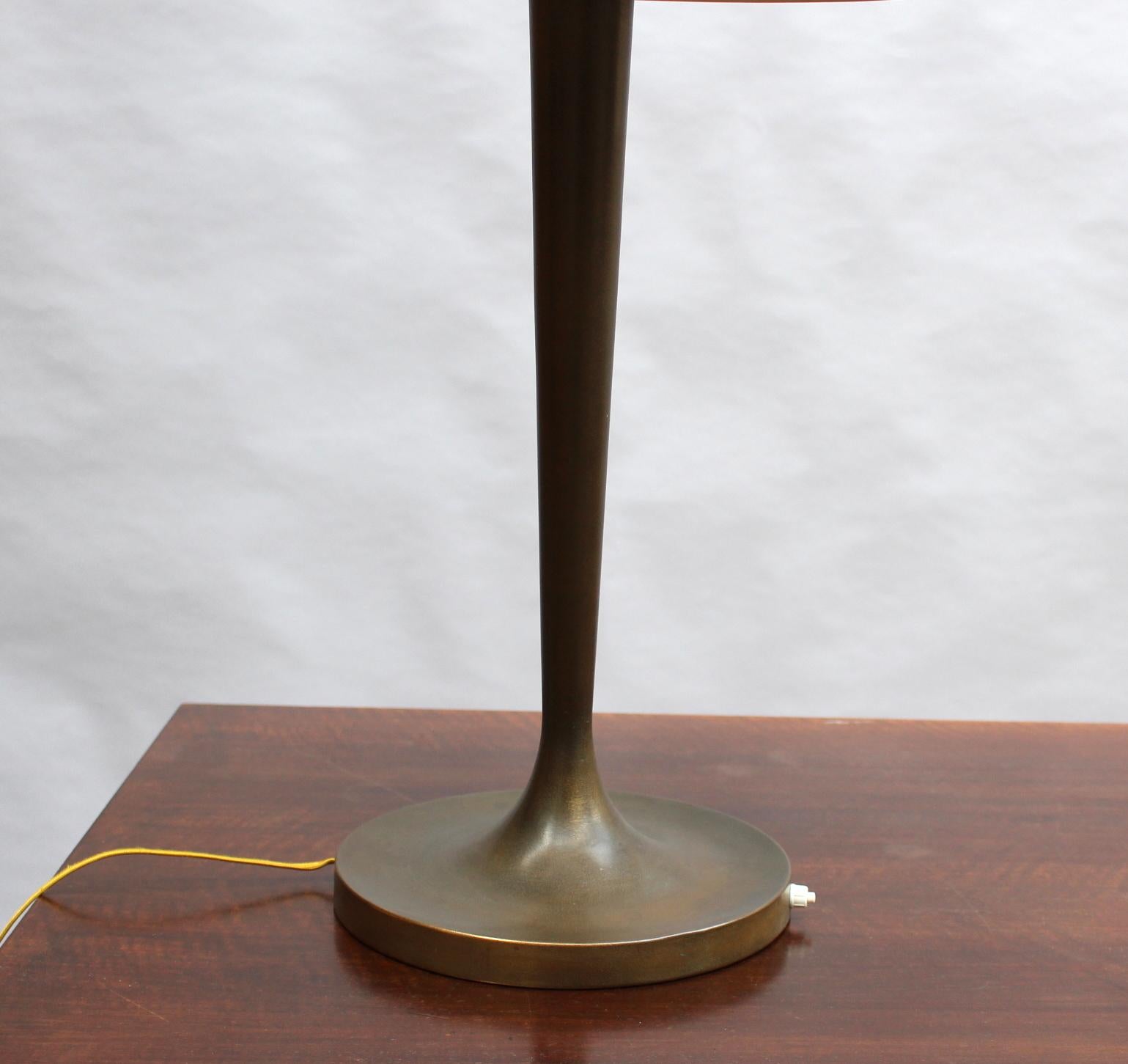 Large Fine French Art Deco Desk/Table Lamp by Perzel  For Sale 4