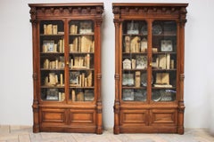 Large and Fine Pair of 19th Century French Neoclassical Country House Bookcases