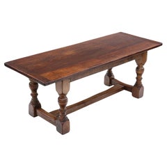 Large, Fine Quality Antique Oak Refectory Dining Table - C1920