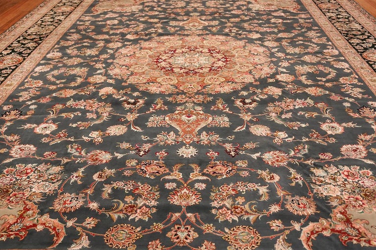 Large Fine Vintage Tabriz Persian Rug For Sale at 1stdibs