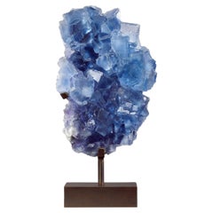 Grande fluorite bleu-violet