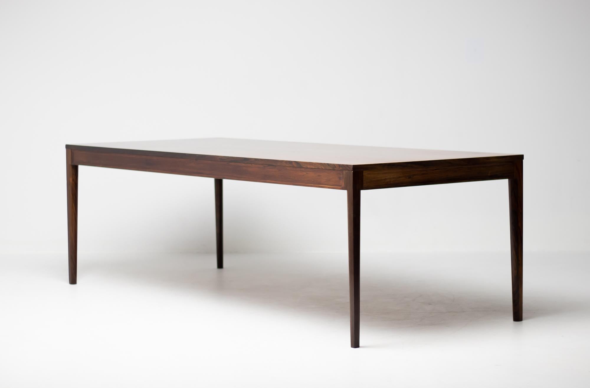 Large Finn Juhl Diplomat Writing Table in Rosewood 3