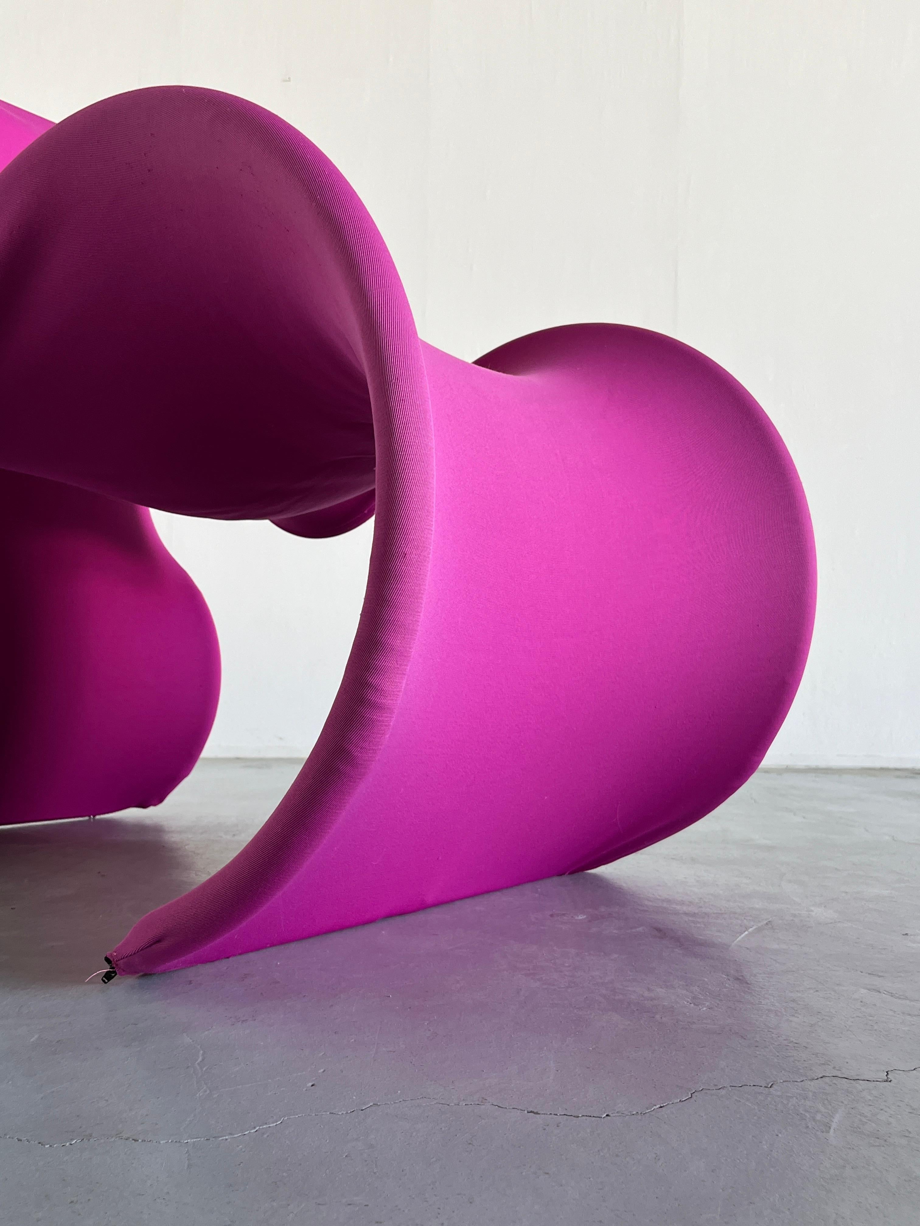 Italian Large Fiocco Armchair by Gianni Pareschi for Busnelli in Pink, 1970s For Sale