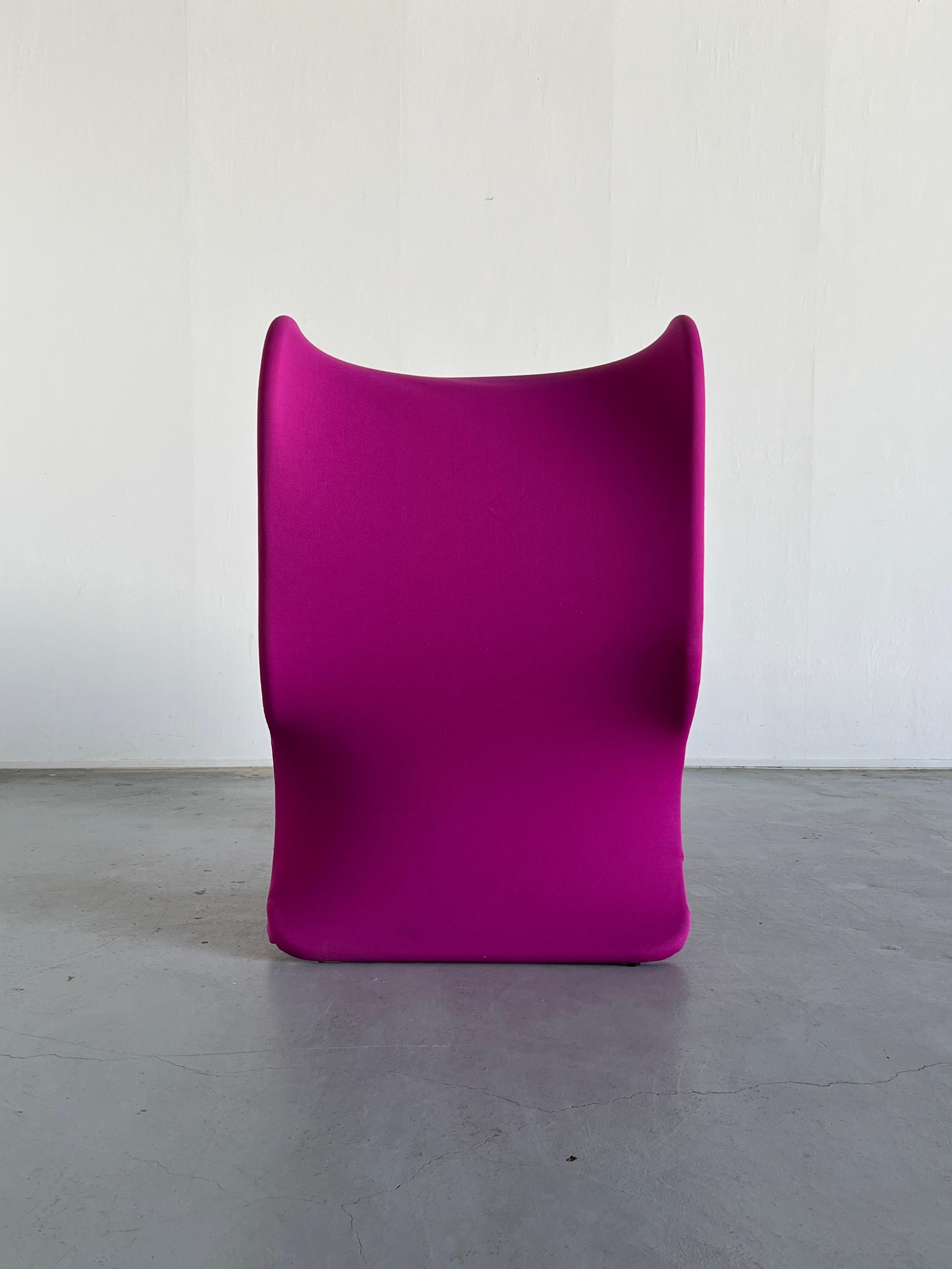 Metal Large Fiocco Armchair by Gianni Pareschi for Busnelli in Pink, 1970s For Sale
