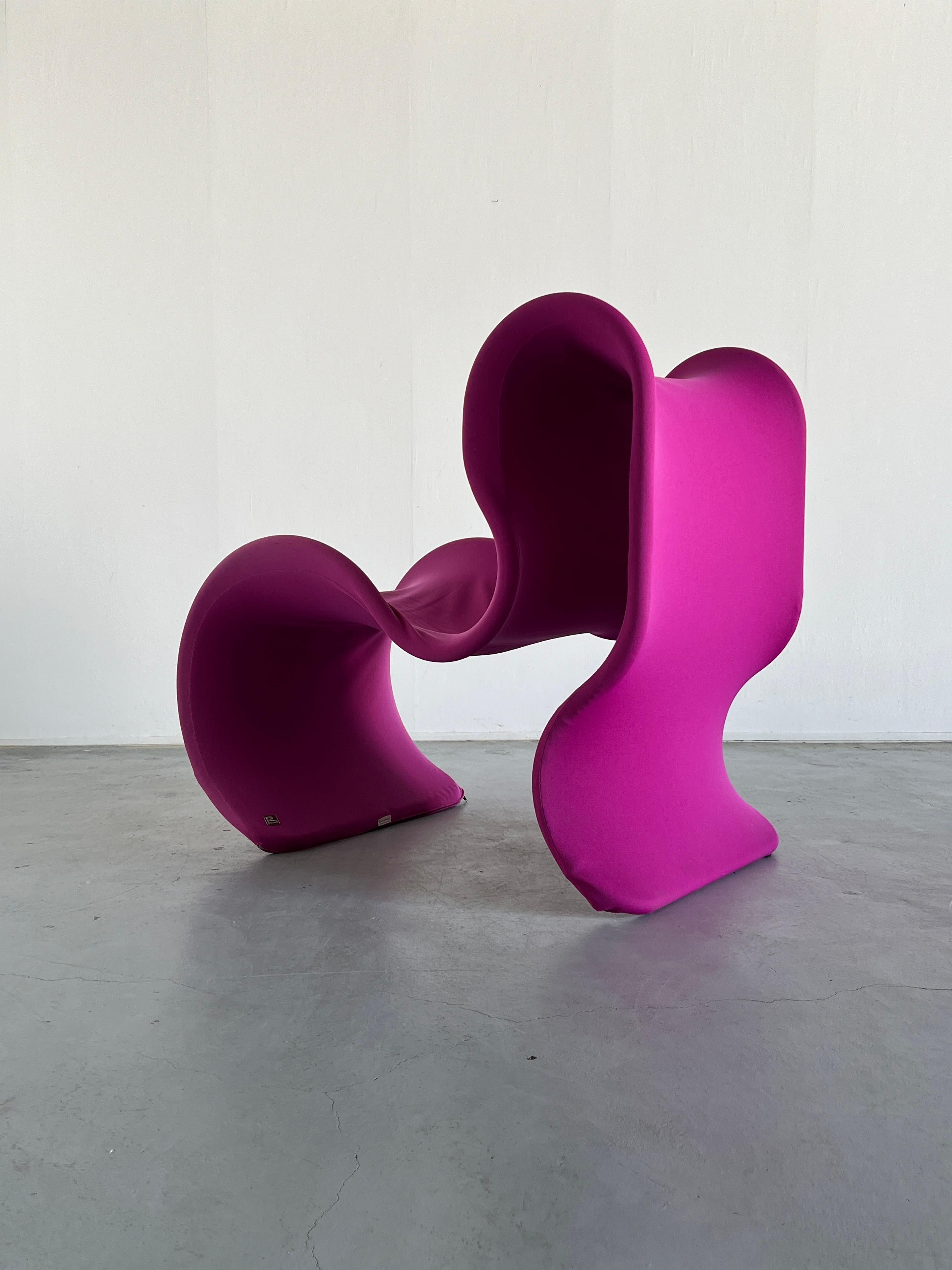 Large Fiocco Armchair by Gianni Pareschi for Busnelli in Pink, 1970s For Sale 1