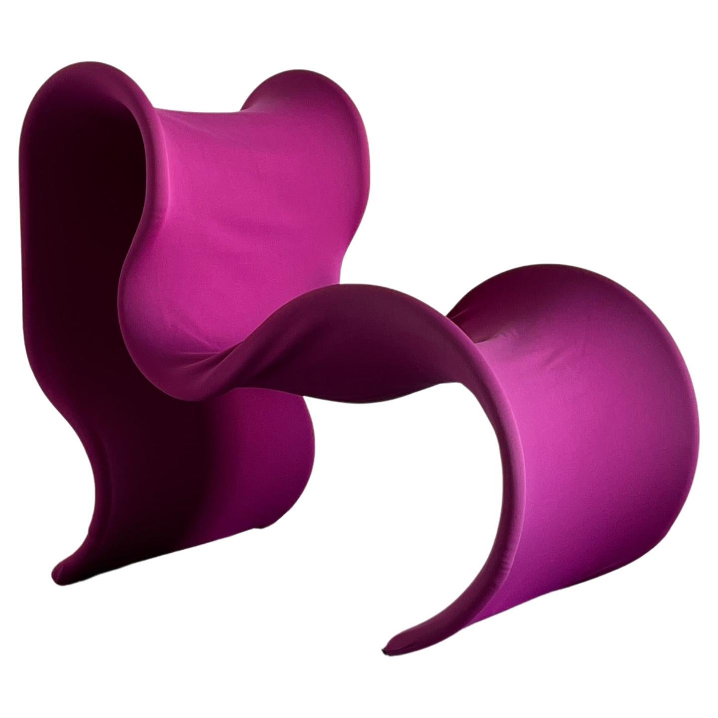 Grand fauteuil Fiocco de Gianni Pareschi pour Busnelli en rose, 1970