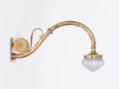 Large Fire-Gilded Wall Lamp, 1900s