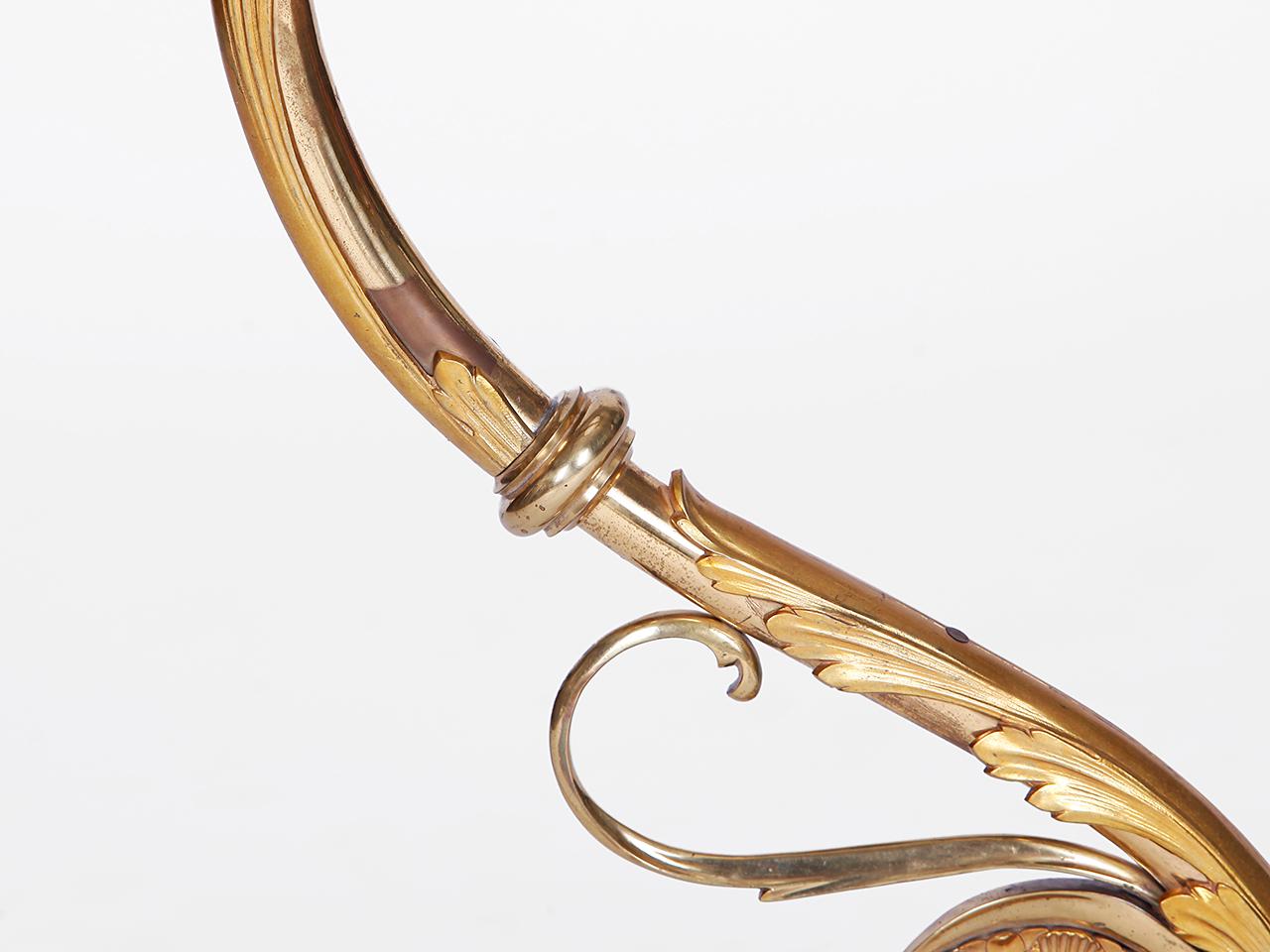 Gran lámpara de pared dorada al fuego, 1900 en Excelente estado para la venta en Wien, AT