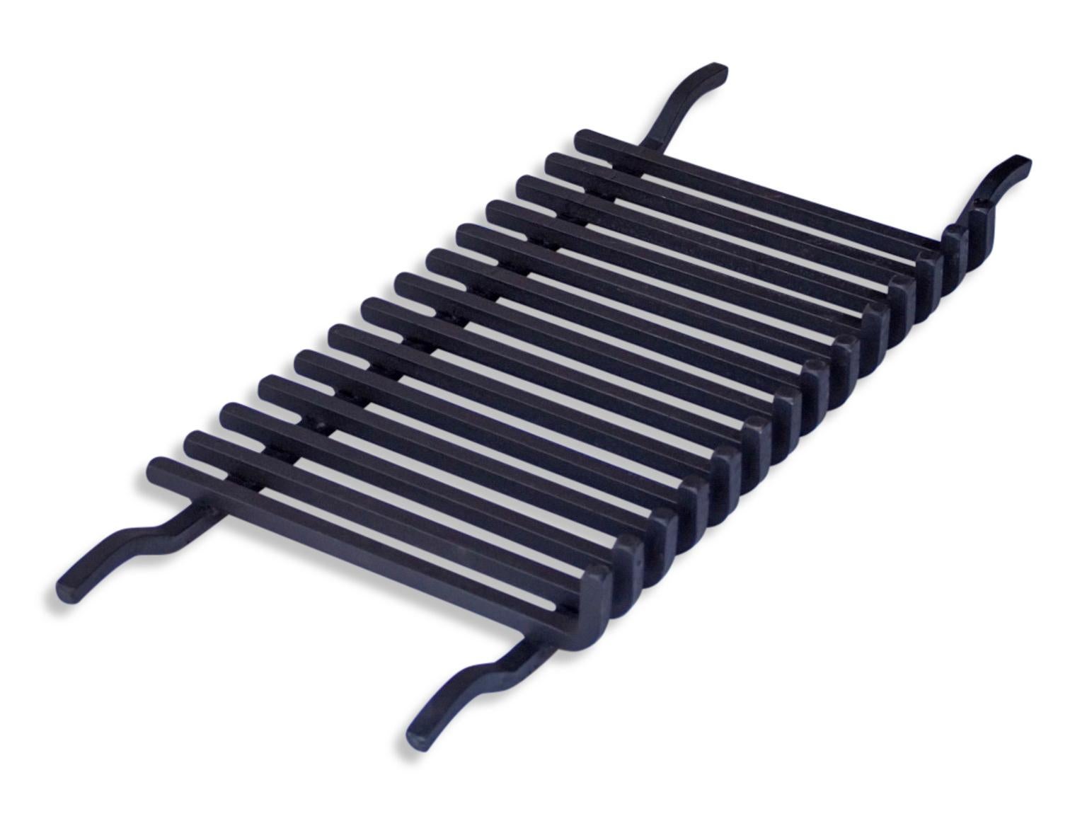 Forged Large Fireplace Grate for Andirons, Firedogs For Sale