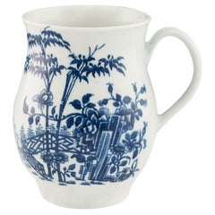 Large First Period Worcester Plantation Pattern Mug, circa 1765