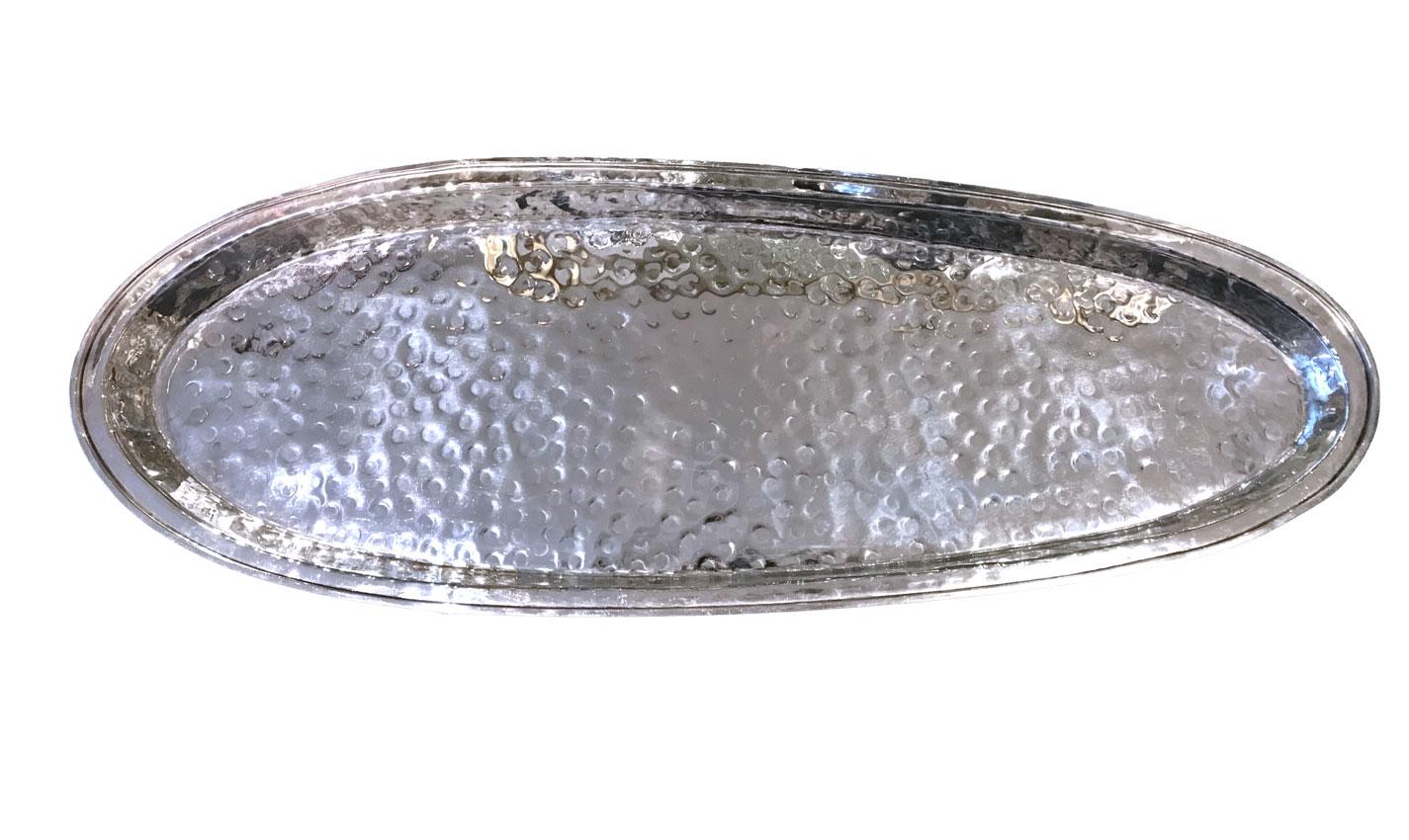 Late 20th Century Large Fish Dish, Top Cover with Seafood and Fishes Attributed to Franco Lapini For Sale