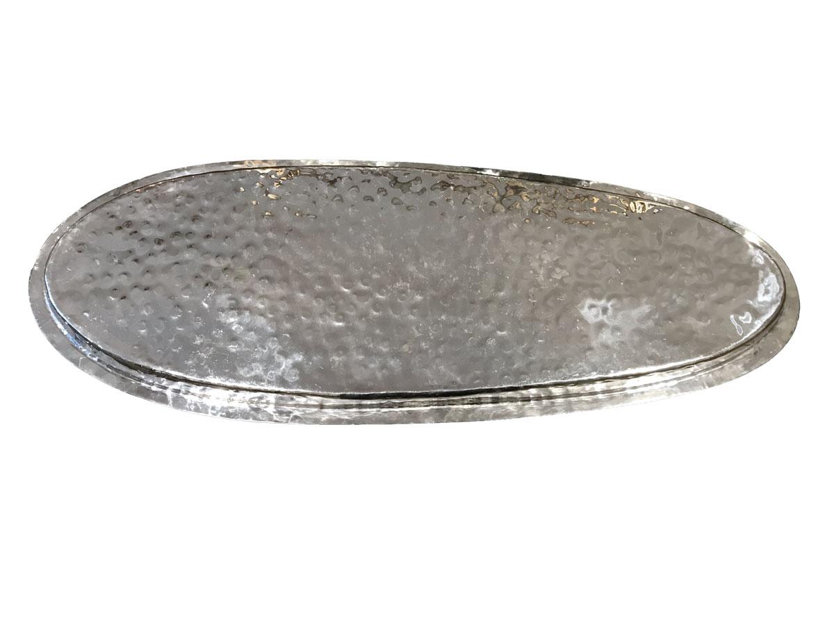 Silver Plate Large Fish Dish, Top Cover with Seafood and Fishes Attributed to Franco Lapini For Sale