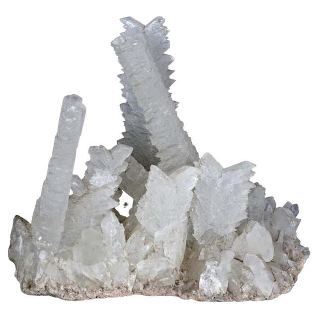 Fishtail Rock Natural Rock Crystal Tower Obelisk For Sale at 1stDibs