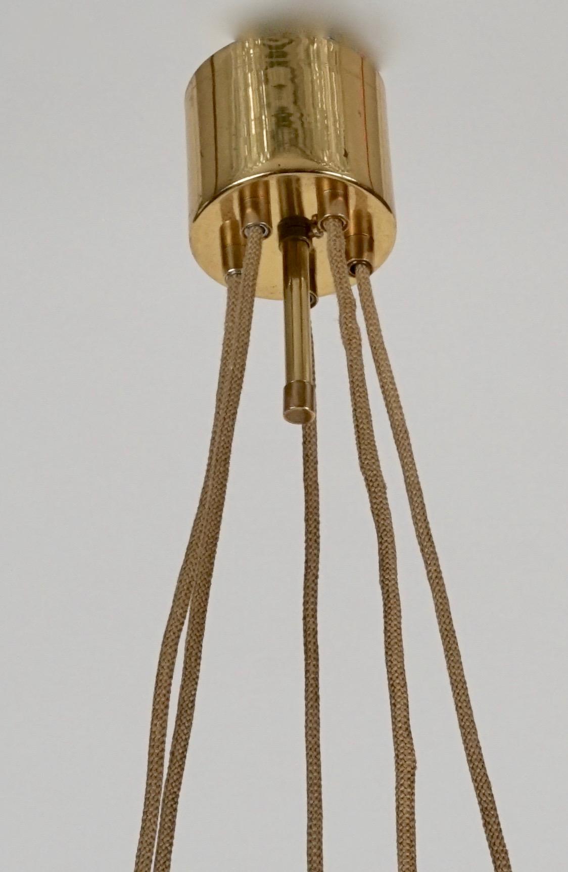 Grand, cinq bras  Lampe Heron de J.T. Kalmar, années 1930 en vente 1