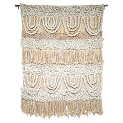 Large (Five by Seven Foot) Textile Art Wall Hanging Circa 1970s