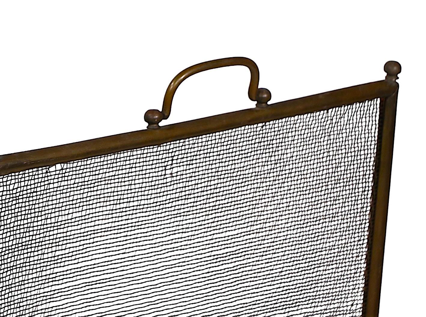 20th Century Large Five Fold Fireplace Screen Spark Gard