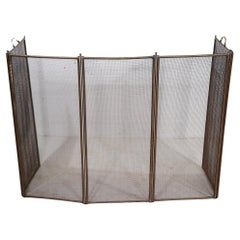 Large Five Fold Fireplace Screen Spark Gard