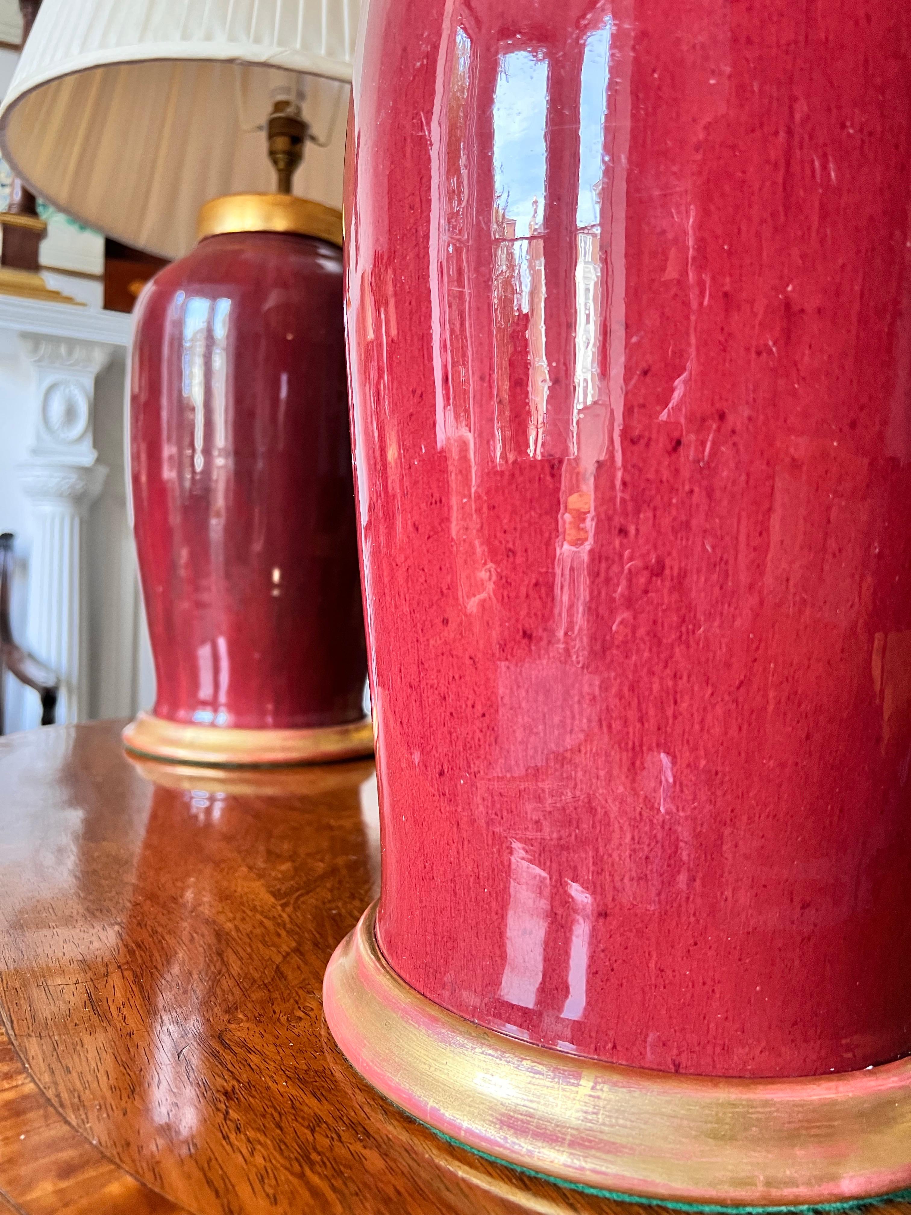 Large Flambé Table Lamps For Sale 1