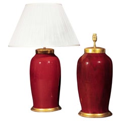 Large Flambé Table Lamps