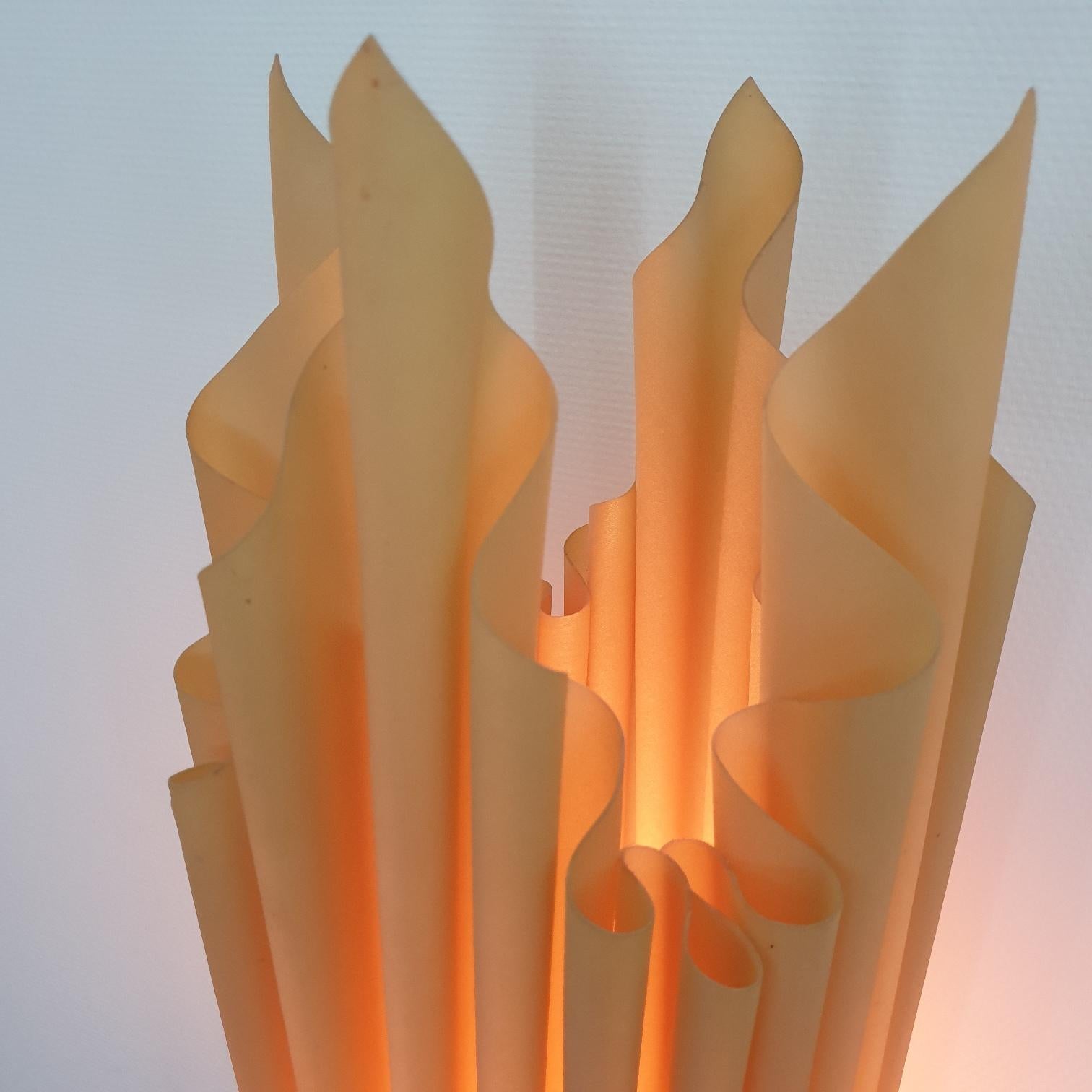 Large Flaming Torch Table Lamp by Georgia Jacob, 1970s For Sale 3