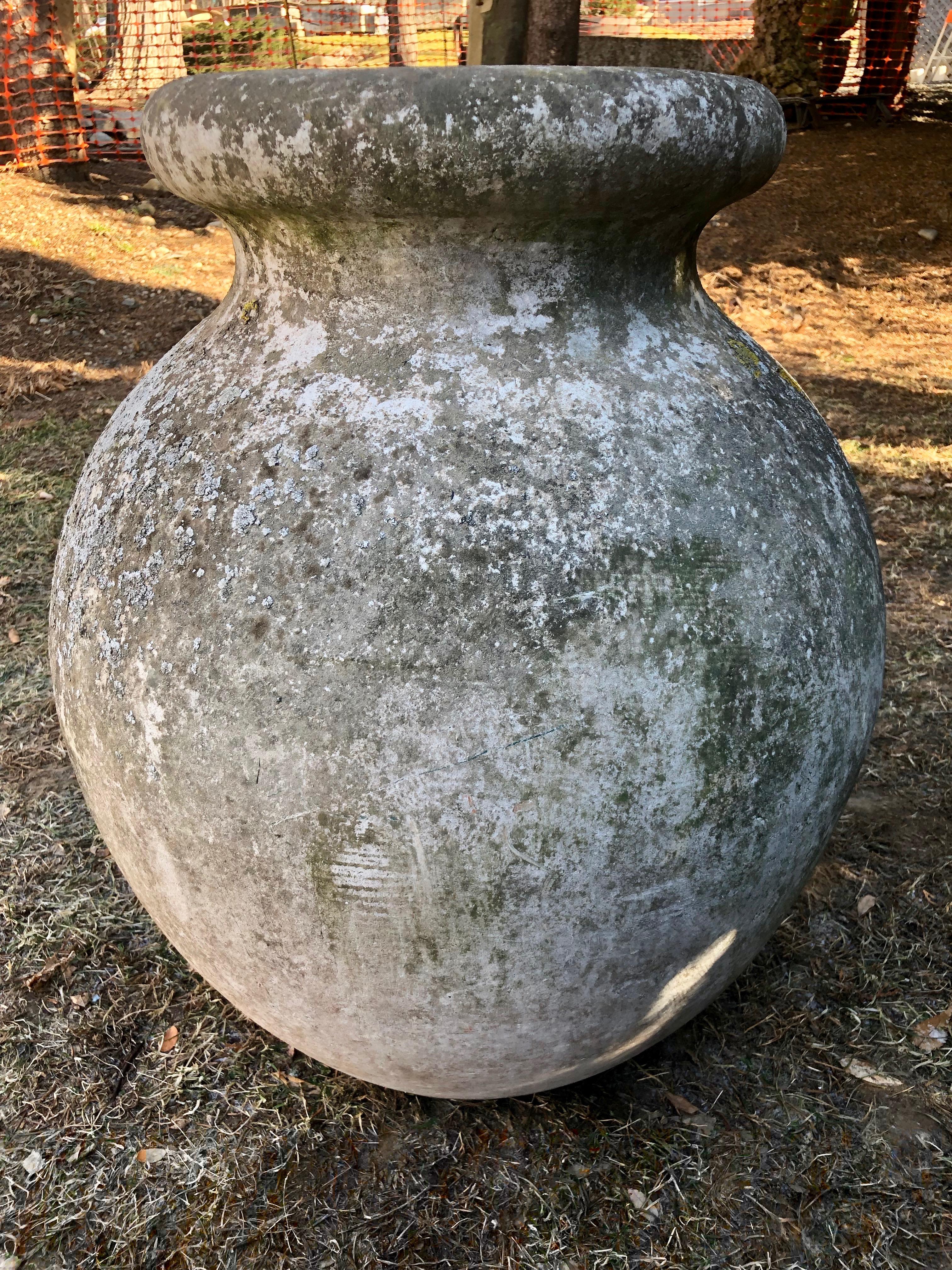 Large, Flared Round Pot with Superb Patina In Good Condition In Woodbury, CT