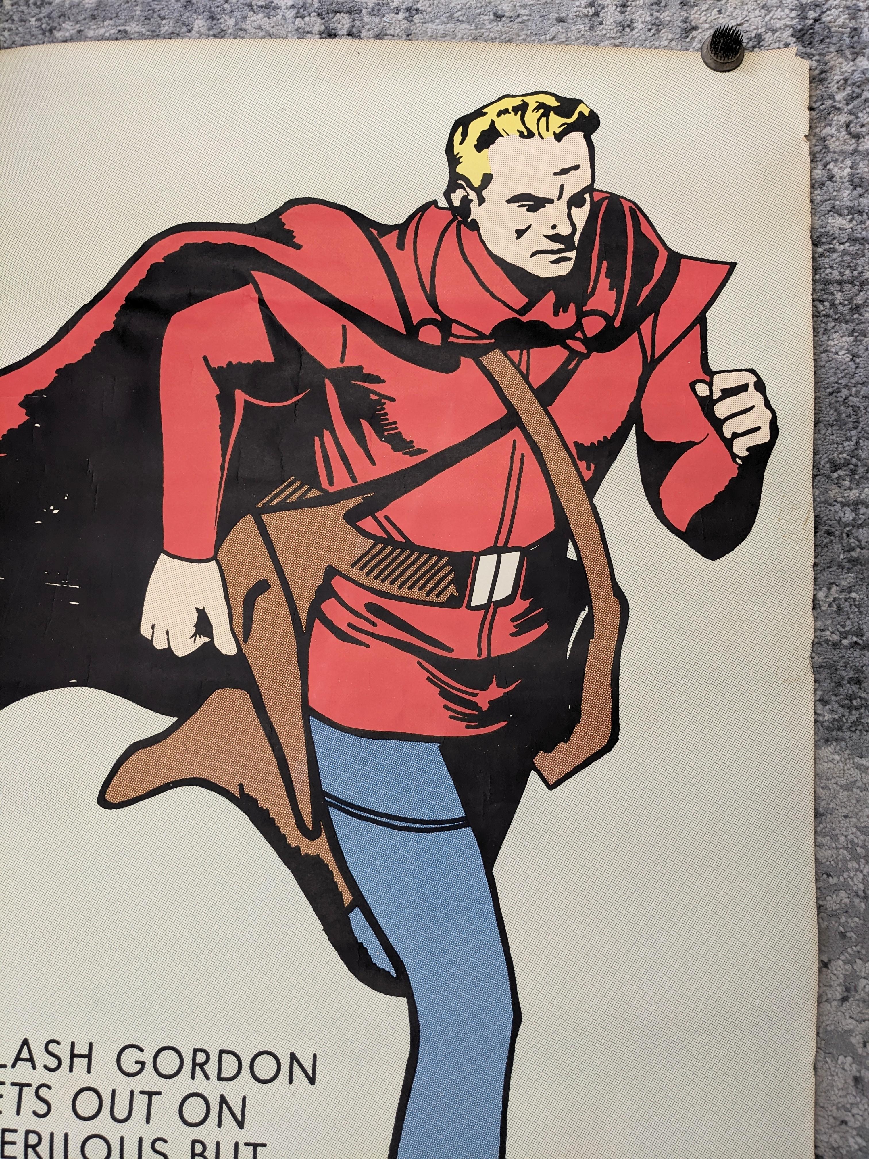 American Large Flash Gordon Poster  For Sale