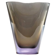 Large Flavio Poli for Seguso Sommerso Vase Murano, circa 1960