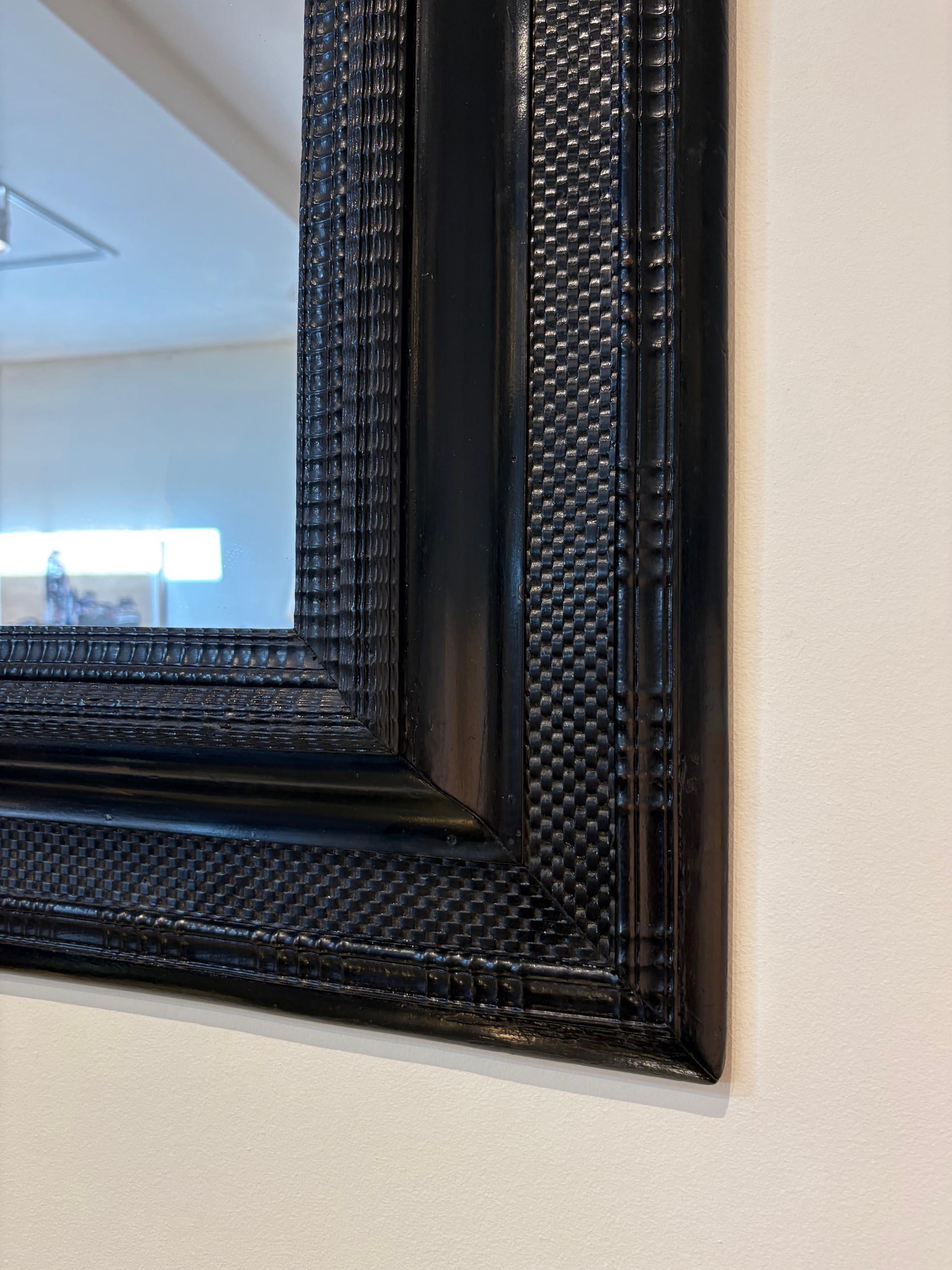 italien Grand miroir de style Flemish en vente