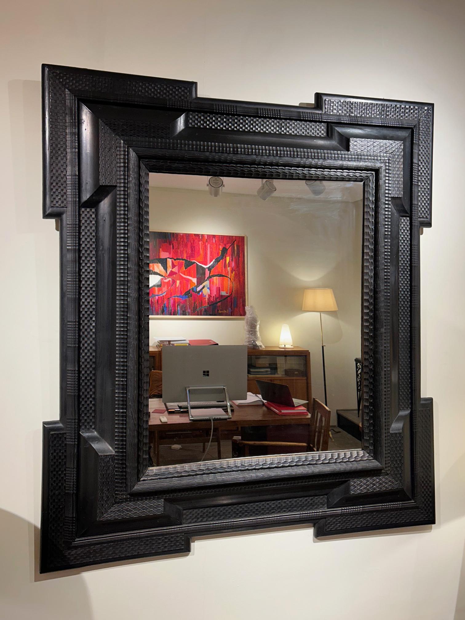 Large Flemish Style Mirror In Good Condition In London, GB