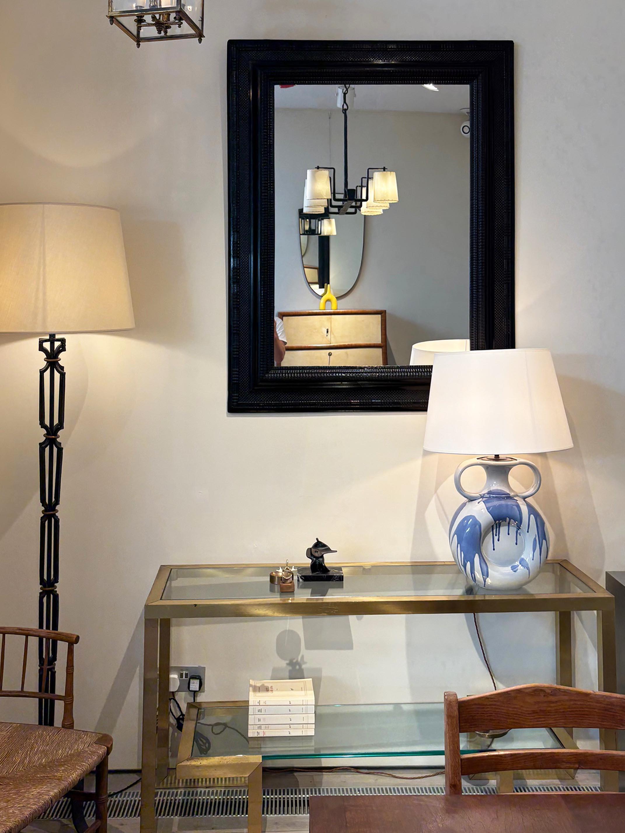 Bois Grand miroir de style Flemish en vente