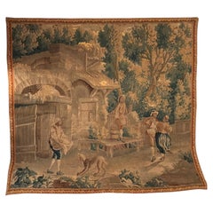 Large Flemish tapestry, 18 th century
