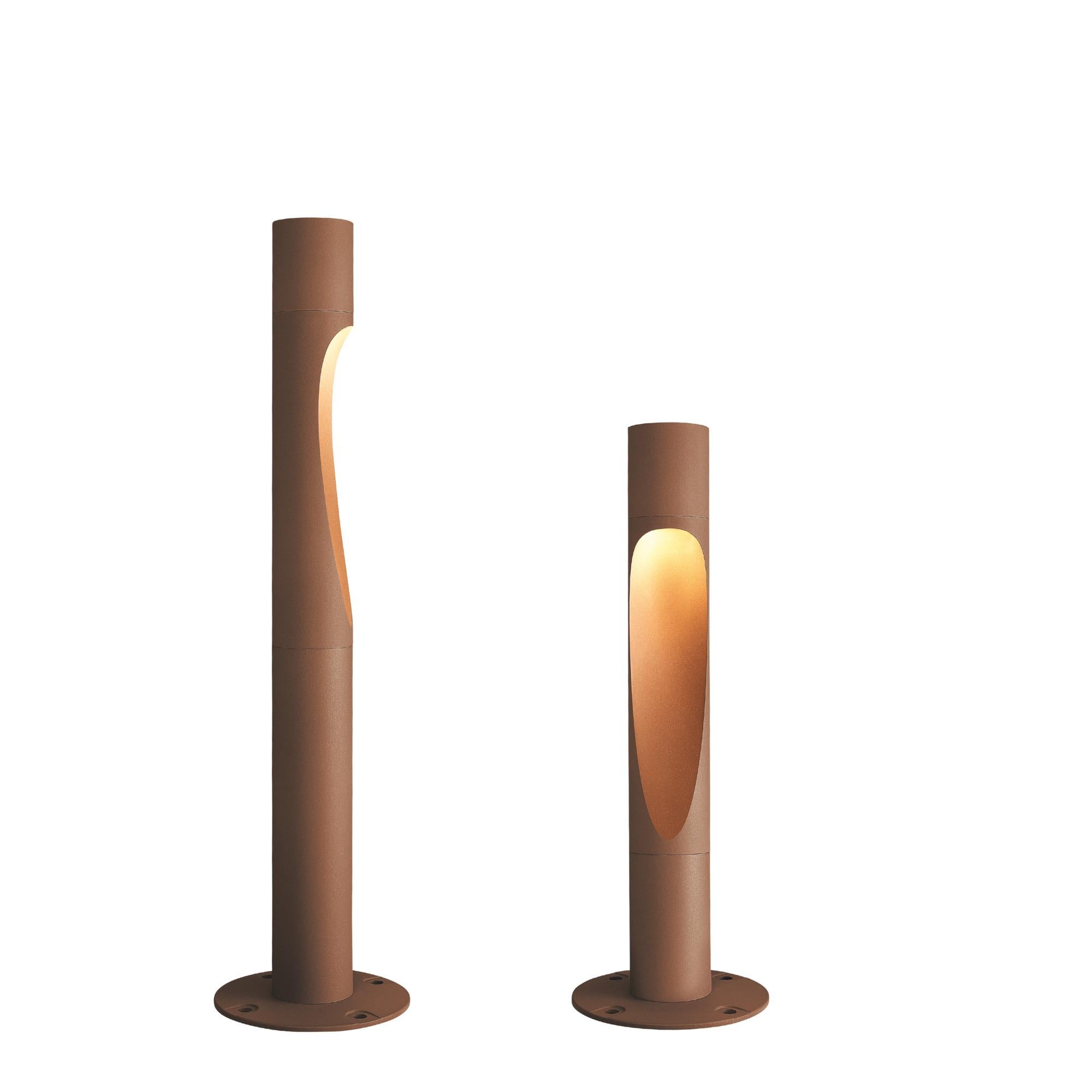 Contemporary Large 'Flindt Garden' Outdoor Bollard Light in Aluminum for Louis Poulsen For Sale