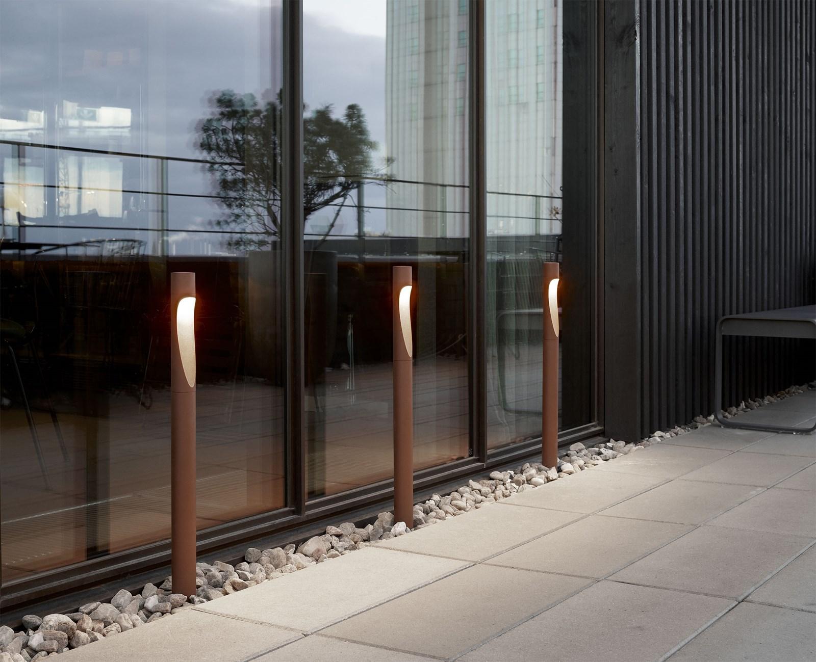 Large 'Flindt Garden' Outdoor Bollard Light in Aluminum for Louis Poulsen For Sale 5