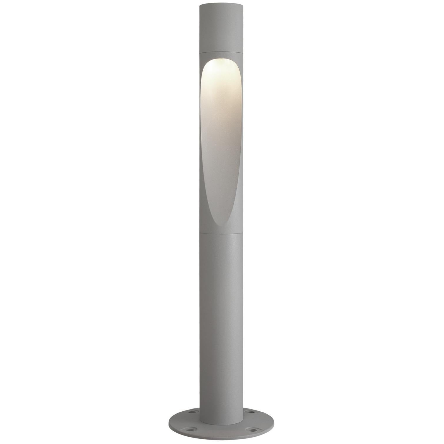 Mid-Century Modern Large 'Flindt Garden' Outdoor Bollard Light in Aluminum for Louis Poulsen For Sale