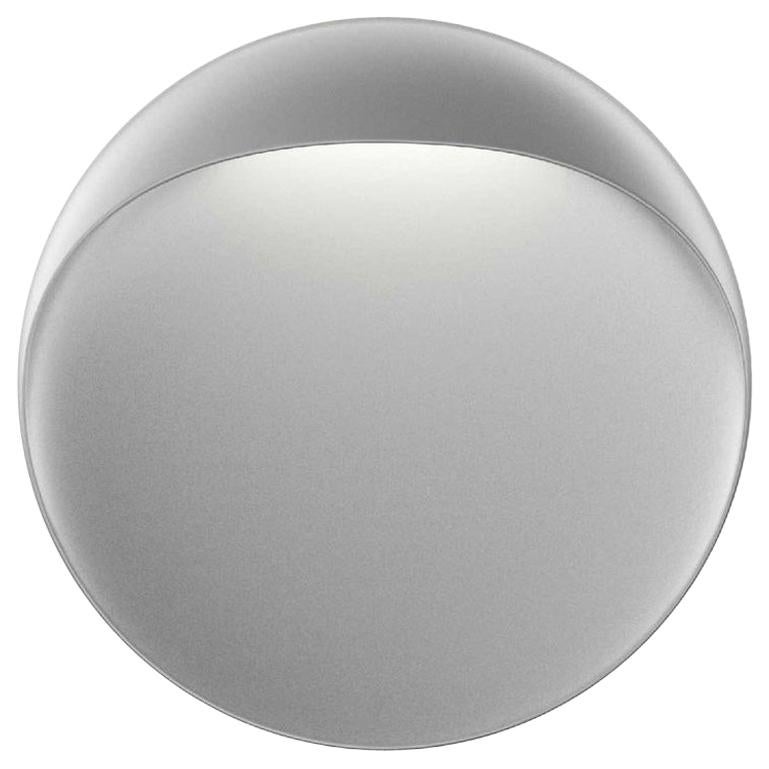 Grande applique d’intérieur ou d’extérieur « lindre » en aluminium gris pour Louis Poulsen