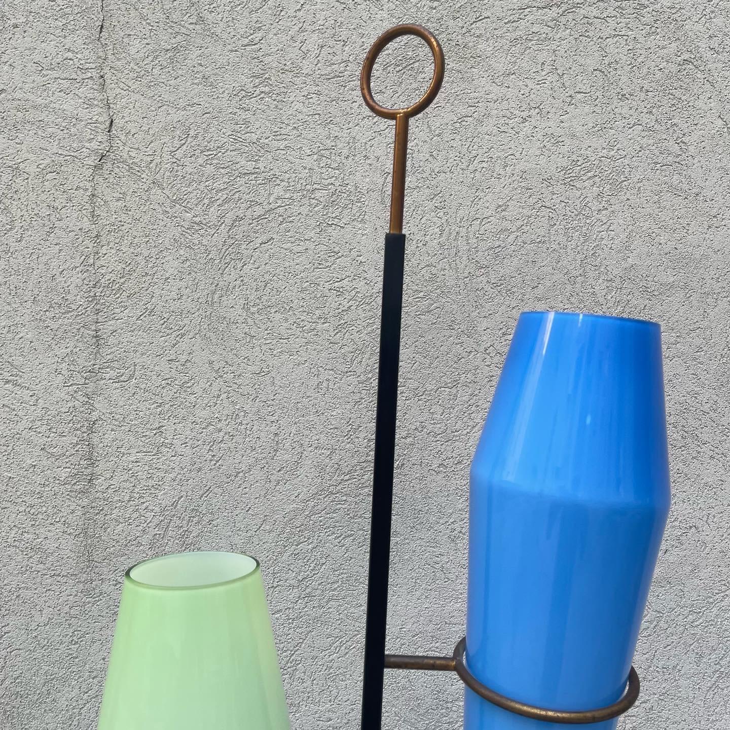 20th Century Large Floor Lamp Attributed to Stilnovo, 1950s For Sale