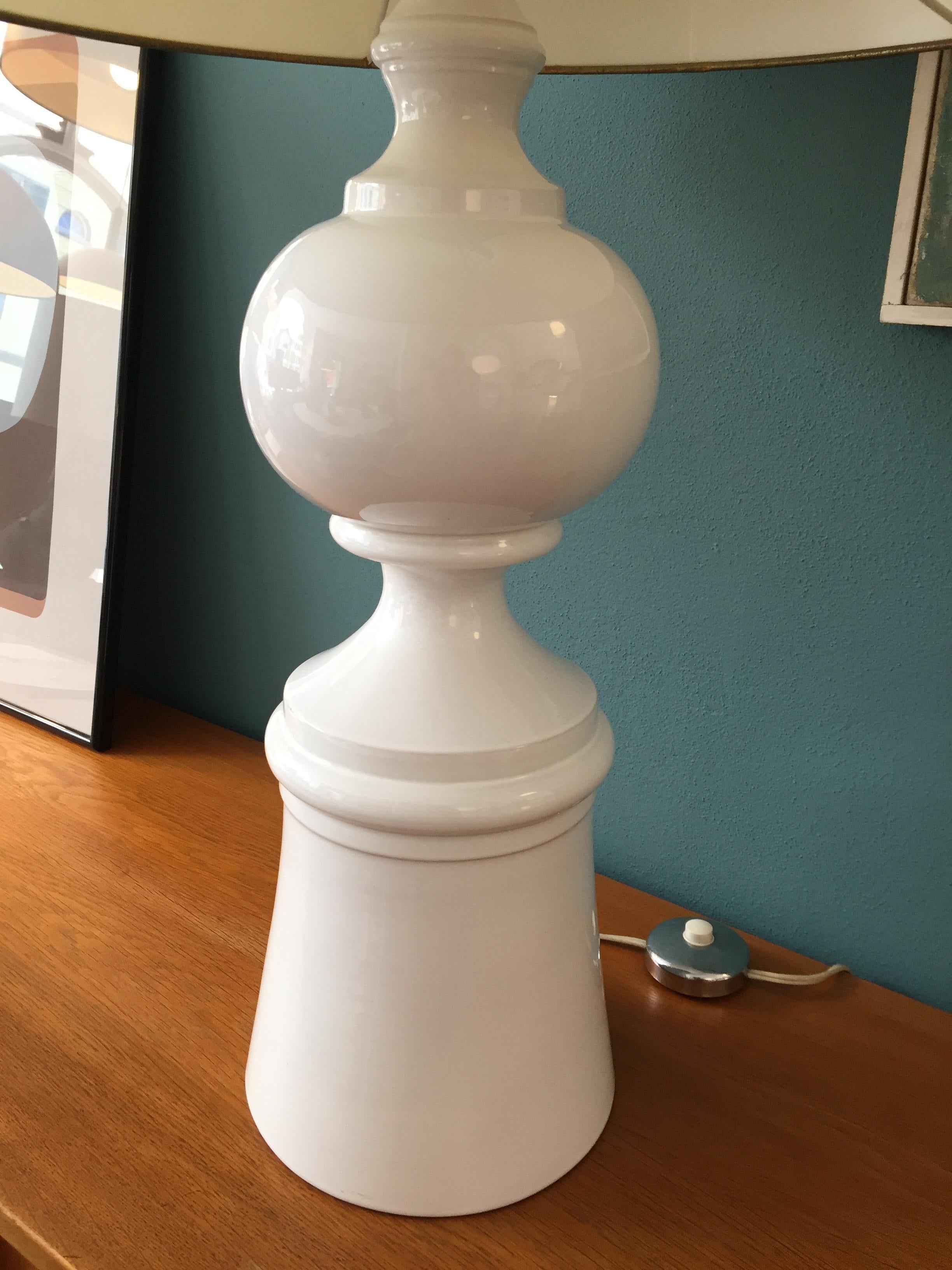 Schöne und seltene große Stehlampe von Margrit Linck für Linck-Keramik, Schweiz, 1960er Jahre.
     