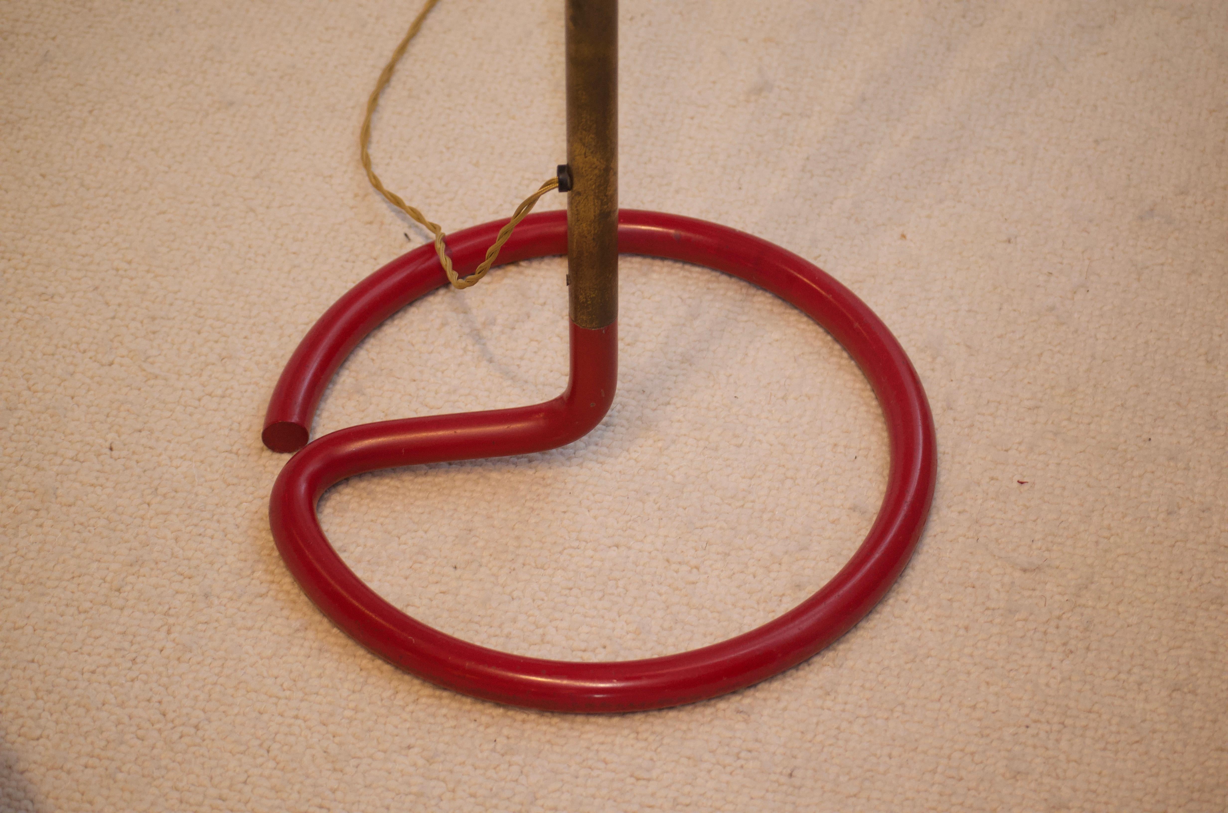 French Large Floor Lamp by Stablet, France, circa 1950 For Sale