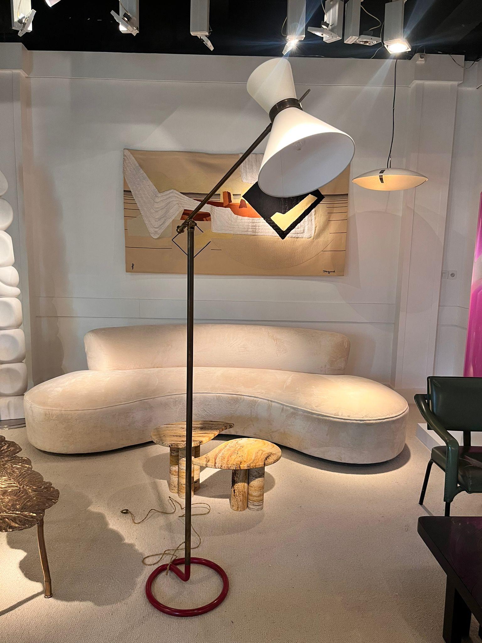 Large Floor Lamp by Stablet, France, circa 1950 For Sale 2