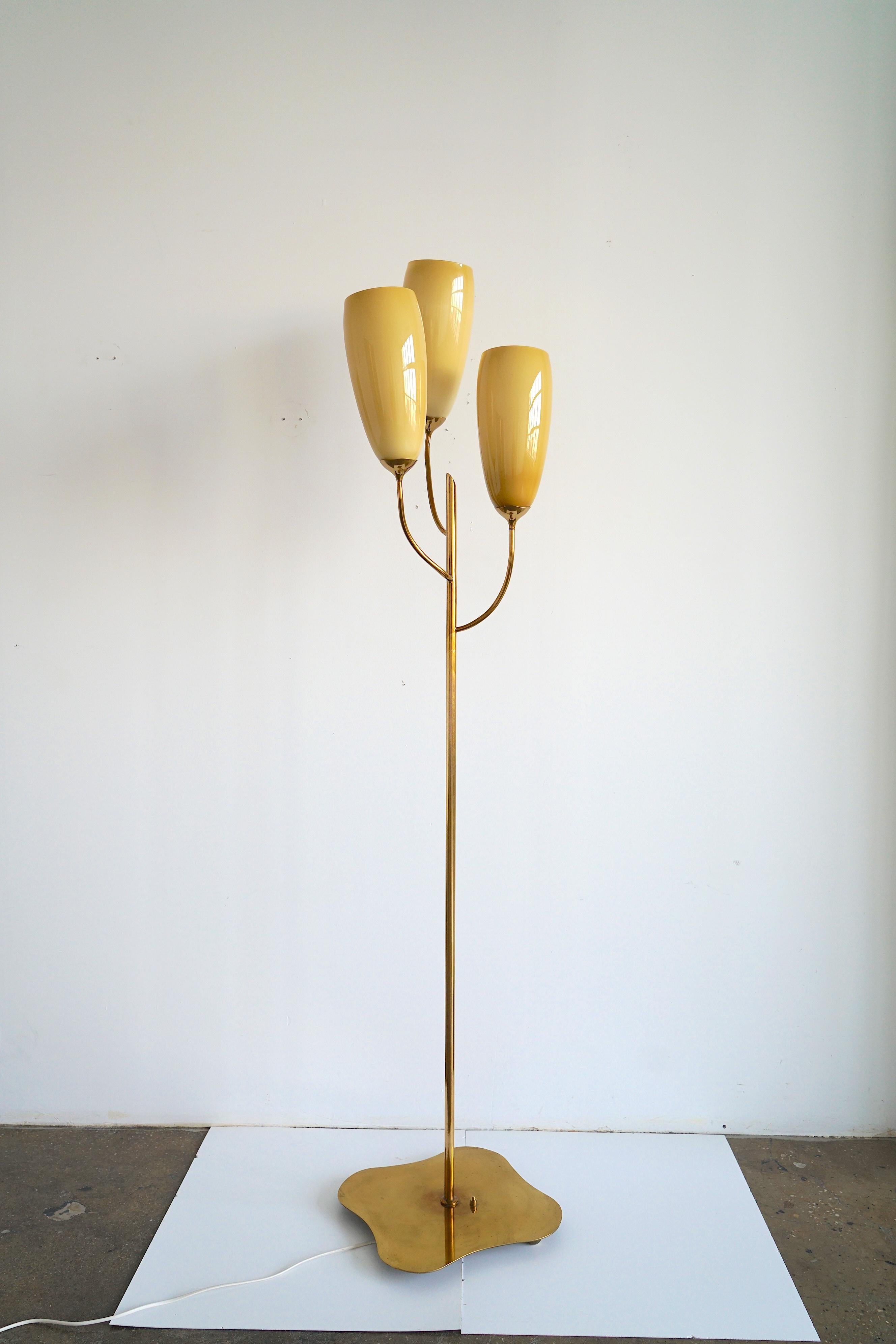 Scandinavian Modern Large floor lamp by Taito Oy, Paavo Tynell attr. For Sale