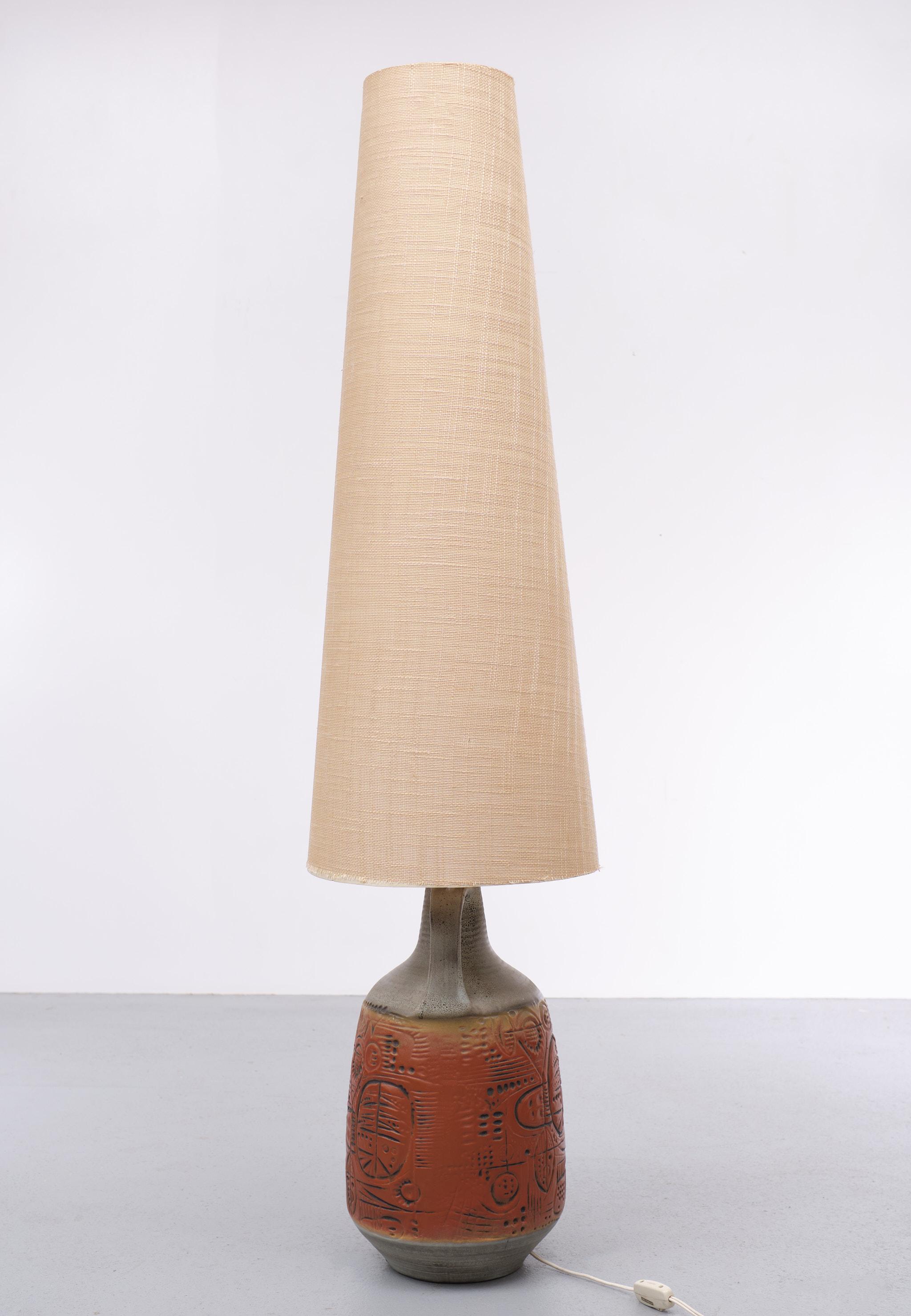 Mid-Century Modern Large Floor Lamp Gerda Heuckeroth for Carstens Tönnieshof, 1960s, Germany For Sale