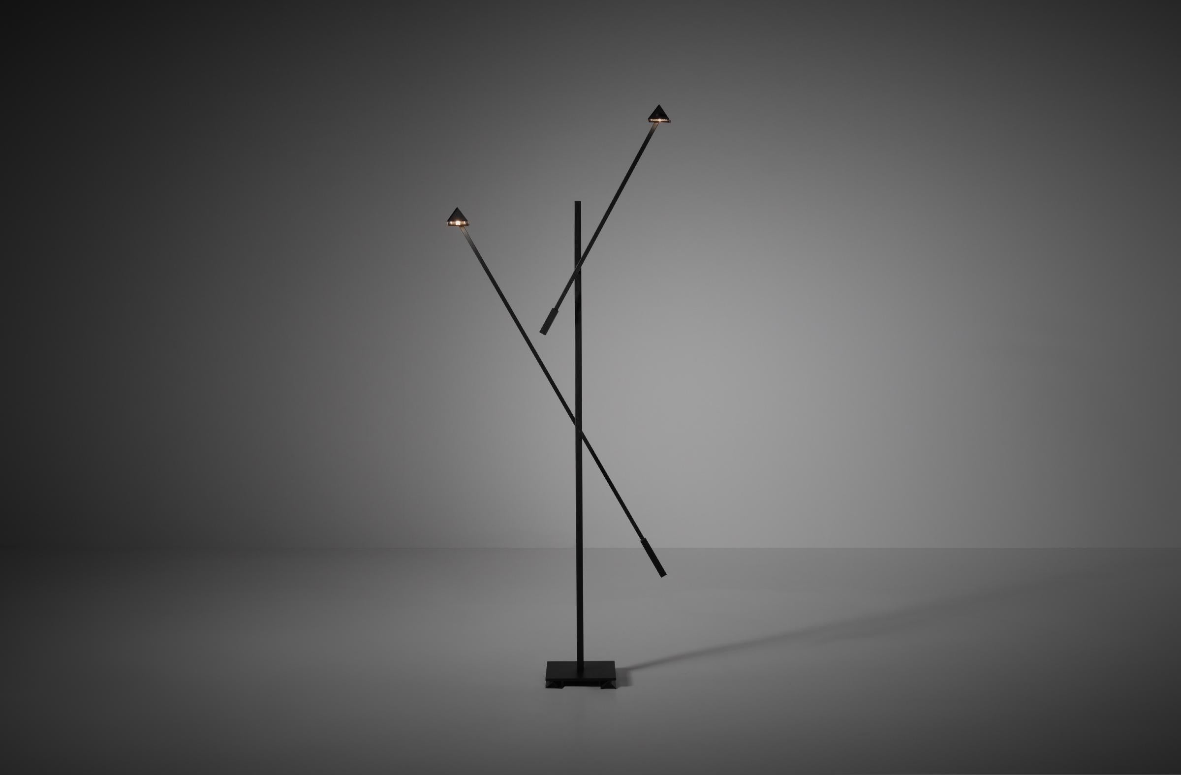 Large Floor Lamp ‘Mikado’ by Michel Senné for Arlumière, France, 1970s In Good Condition In Rotterdam, NL