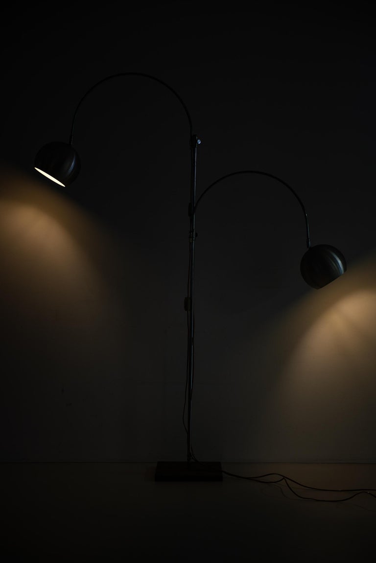 Large Floor Lamp with 2 Flexible Arms Produced in Italy For Sale at 1stDibs floor lamp with