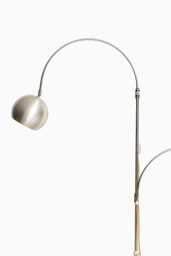Large Floor Lamp with 2 Flexible Arms Produced in Italy